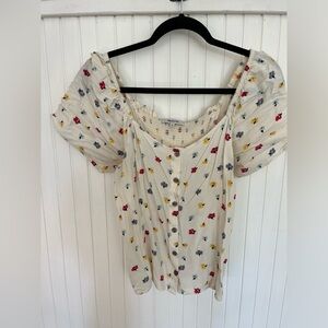 Madewell Floral Top